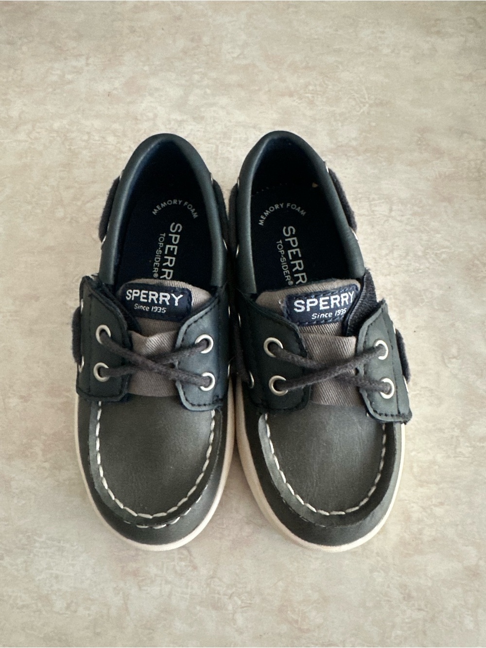 Sperry Kids Navy and Gray Boat Shoes